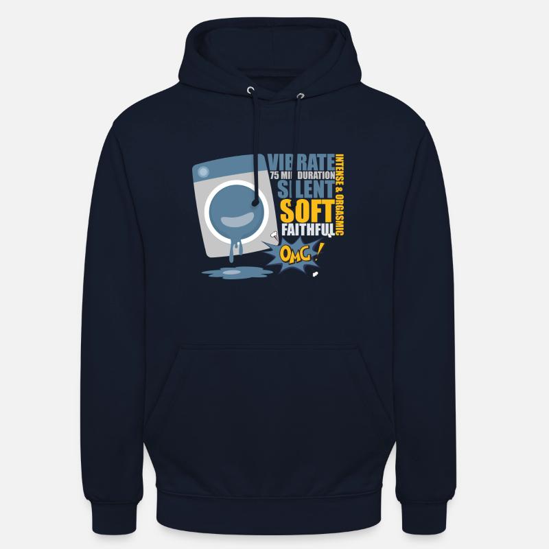 OMG Machine - Sweat-shirt à capuche unisexe - marine