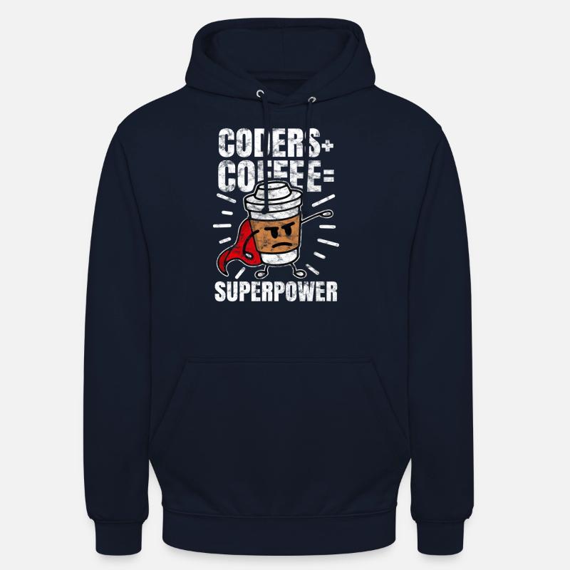 Programmierer Kaffee Nerd geek - Unisex Hoodie - Navy