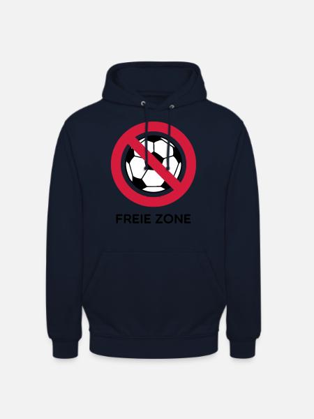Anti Fussball - Unisex Hoodie - Navy