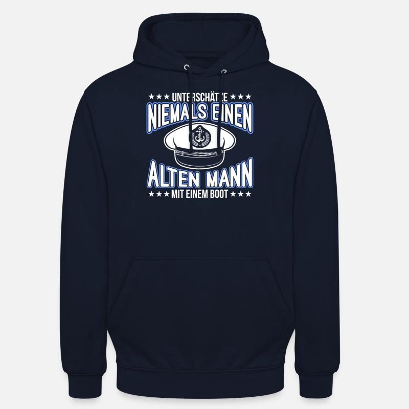 Boot Motorboot Boote Schiff - Unisex Hoodie - Navy