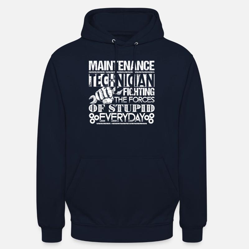 Combat de technicien de maintenance - Sweat-shirt à capuche unisexe - marine