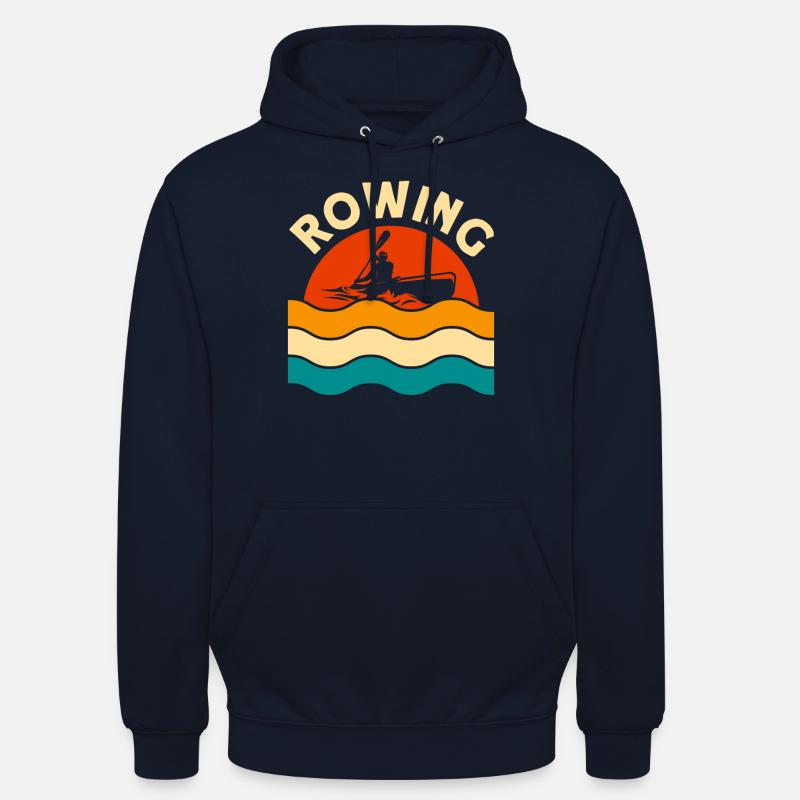 Cadeau d’aviron d’équipe rameurs - Sweat-shirt à capuche unisexe - marine
