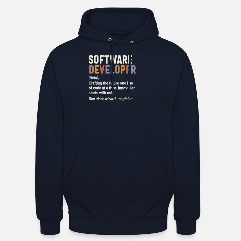 Softwareentwickler - Die Zukunft mit Code gestalten - Unisex Hoodie - Navy
