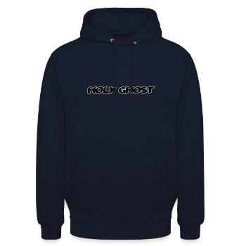 Holy ghost - Unisex Hoodie - navy - Front - Alina (178cm) & Michal (187cm)