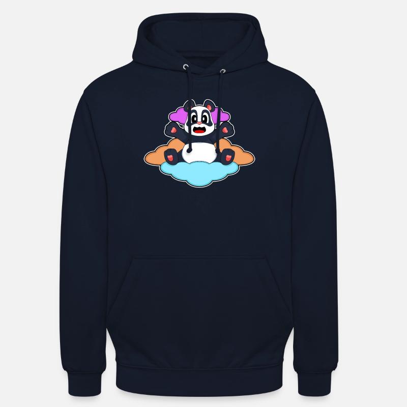 Panda Clouds - Unisex Hoodie - navy
