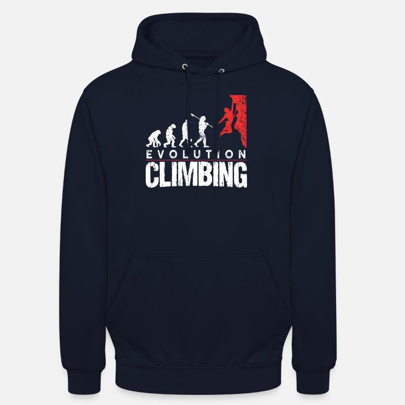 Klettern Evolution - Unisex Hoodie - Navy