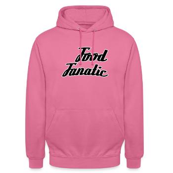 Fanatique de la nourriture - Sweat-shirt à capuche unisexe - rose - Devant - Alina (178cm) & Michal (187cm)