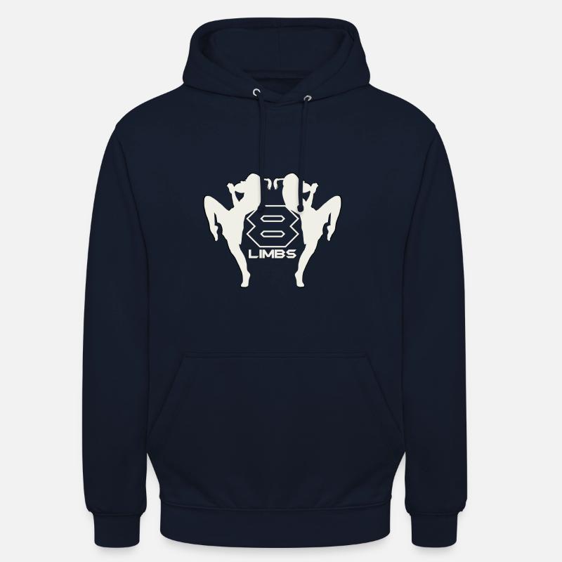 Muay Thaï Boxe Thaïlandaise - Sweat-shirt à capuche unisexe - marine