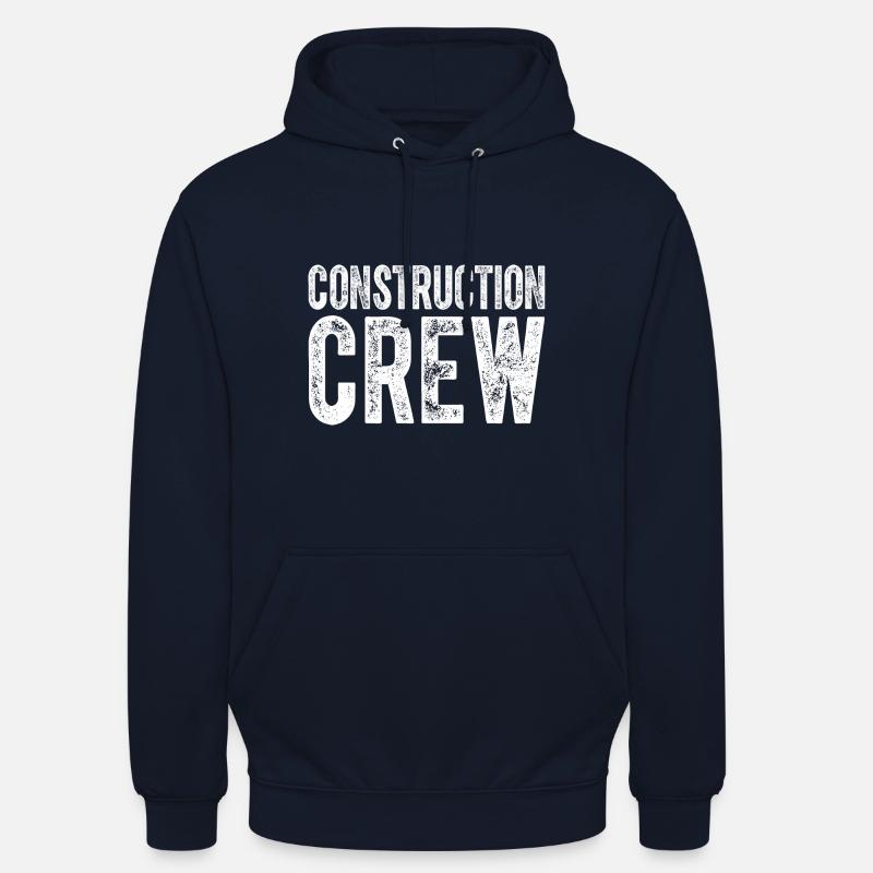 Ouvrier de construction de l’équipe de construction - Sweat-shirt à capuche unisexe - marine