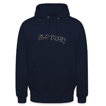 Sloger - Sweat-shirt à capuche unisexe - marine - Devant - Alina (178cm) & Michal (187cm)