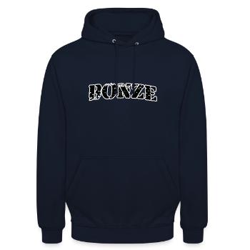 Bomze - Unisex Hoodie - Navy - Vorne - Alina (178cm) & Michal (187cm)
