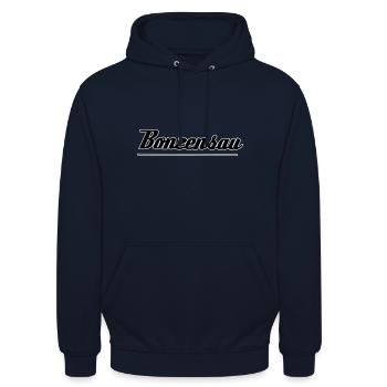 Bonzensau - Unisex Hoodie - Navy - Vorne - Alina (178cm) & Michal (187cm)