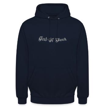 End of work - Unisex Hoodie - Navy - Vorne - Alina (178cm) & Michal (187cm)