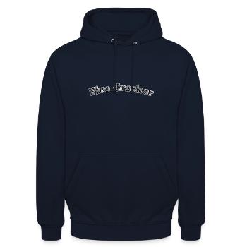 Fire Cracker - Unisex Hoodie - navy - Front - Alina (178cm) & Michal (187cm)