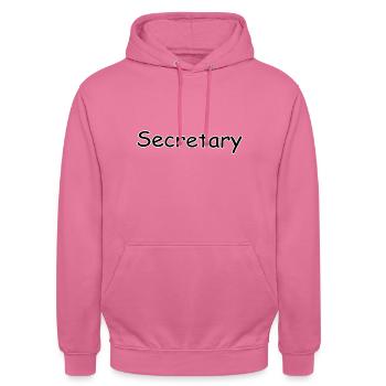 Secrétaire - Sweat-shirt à capuche unisexe - rose - Devant - Alina (178cm) & Michal (187cm)