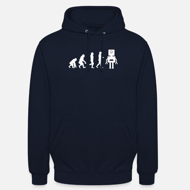 Robotics Robot Evolution - Unisex Hoodie - navy