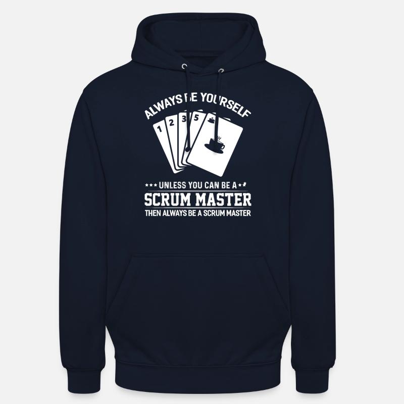 Scrum Master Agile Software Développement - Sweat-shirt à capuche unisexe - marine