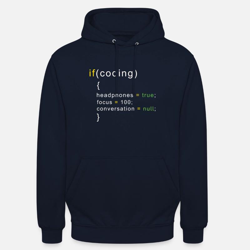 Coder coding - Unisex Hoodie - navy