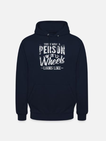 Rollstuhl Rolli Rollifahrer - Unisex Hoodie - Navy