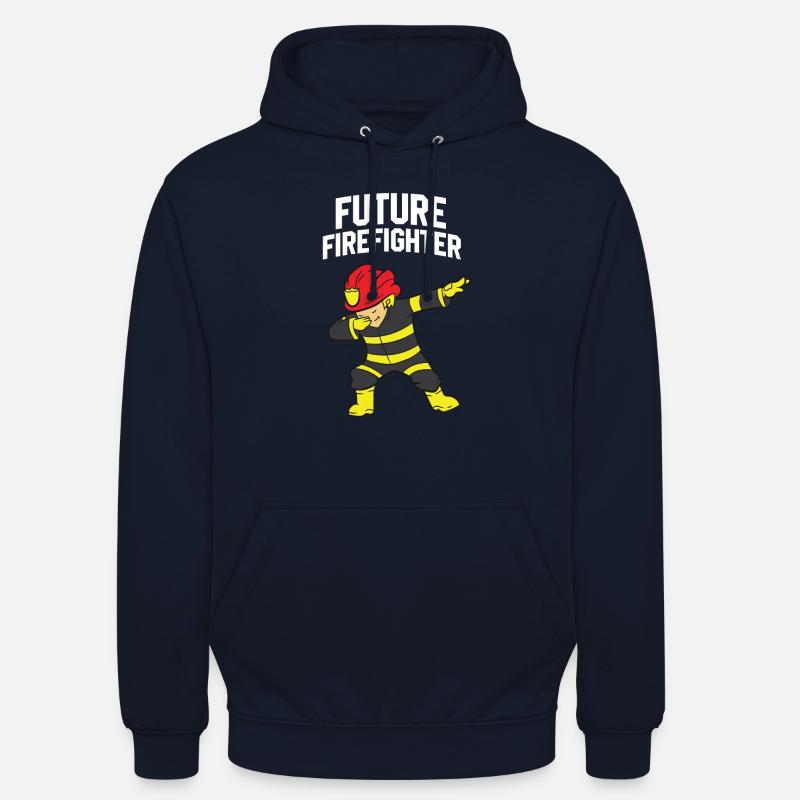 Futur pompier dabbing pompier - Sweat-shirt à capuche unisexe - marine