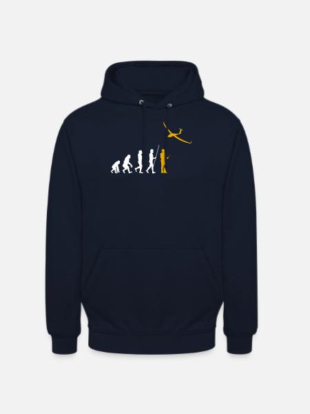 Evolution RC Segelflugzeug Ferngesteuert Modellbau - Unisex Hoodie - Navy
