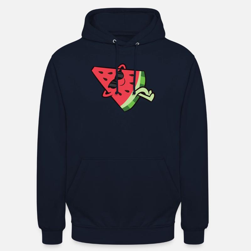 Fruit de pastèque Mignon Relaxant - Sweat-shirt à capuche unisexe - marine