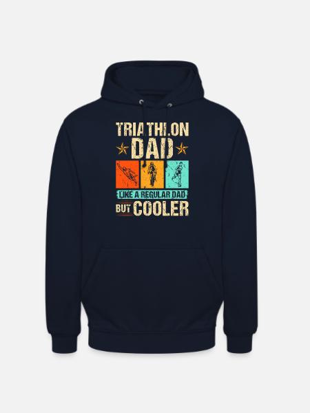 Triathlon Dad Triathlet Vater - Unisex Hoodie - Navy