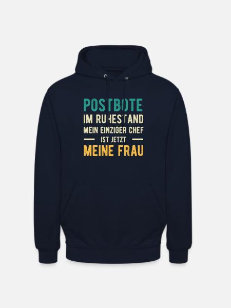 Postbote Spruch Verheiratet - Unisex Hoodie - Navy