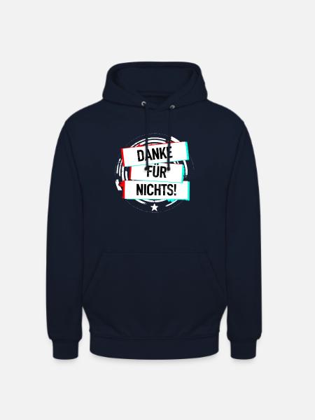 Danke Für Nichts! - Unisex Hoodie - Navy