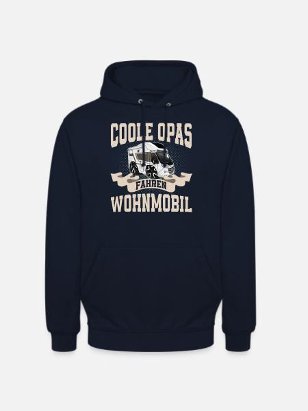 Camping Camper Campen Opa - Unisex Hoodie - Navy