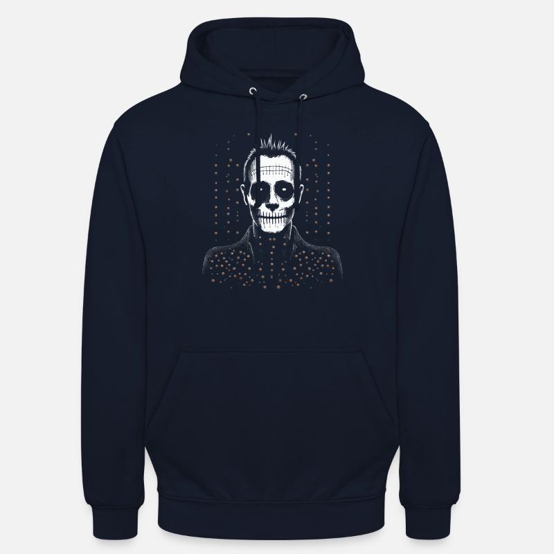 Genähtes Frankenmonster oder Zombie - Unisex Hoodie - Navy