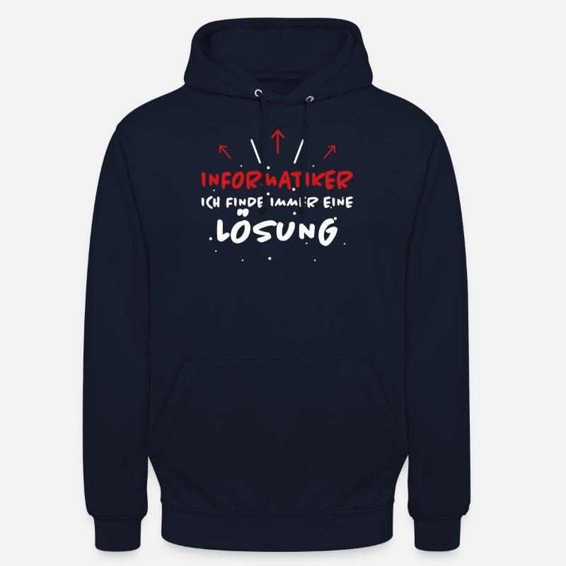 Informatiker Spruch Lustige Programmierer Geschenk - Unisex Hoodie - Navy