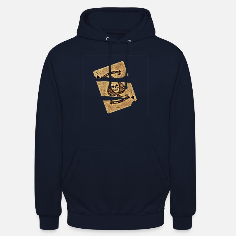 As de Pique - Sweat-shirt à capuche unisexe - marine