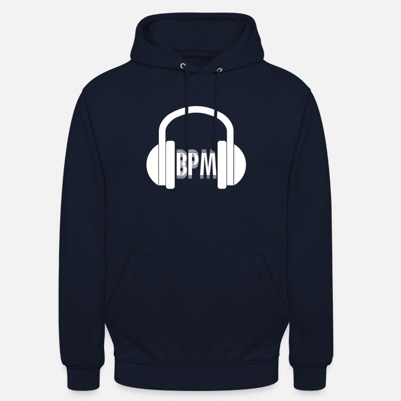 BPM techno - Sweat-shirt à capuche unisexe - marine