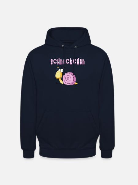 Lustige Scheckchen Schnecke I Comic - Unisex Hoodie - Navy