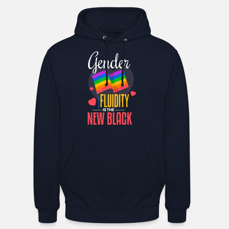 Conception d’égalité LGBT cool - Sweat-shirt à capuche unisexe - marine