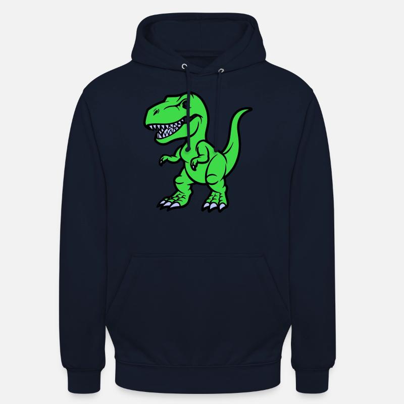 Bande dessinée T Rex - Sweat-shirt à capuche unisexe - marine