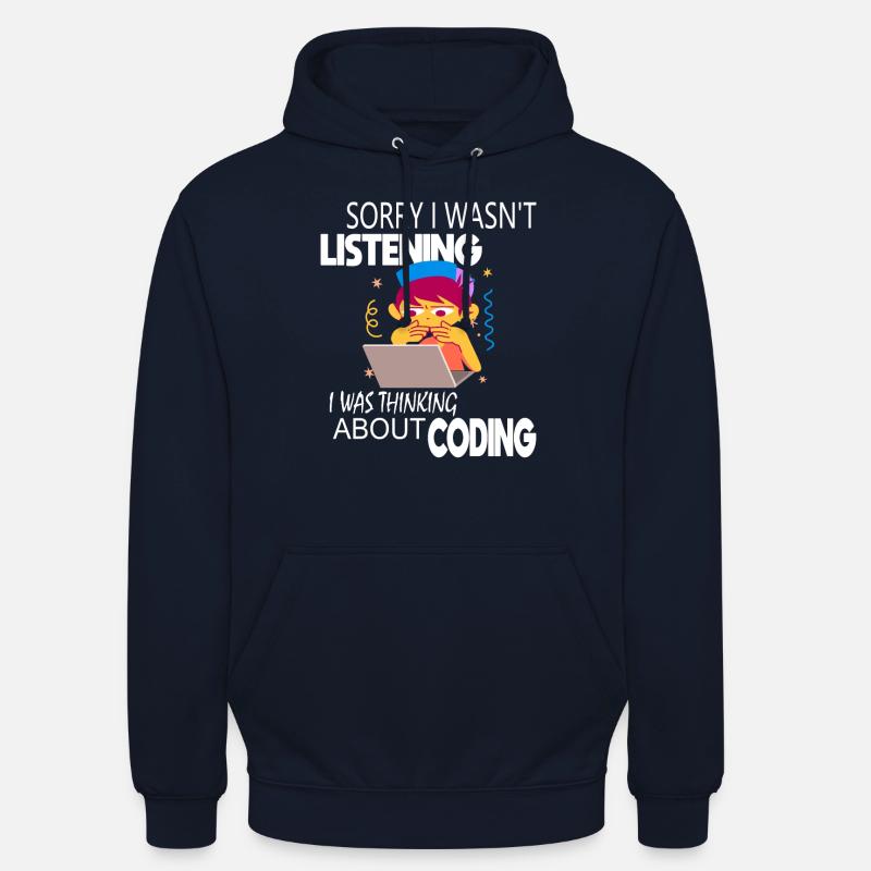 Programmeur codeur de codage - Sweat-shirt à capuche unisexe - marine