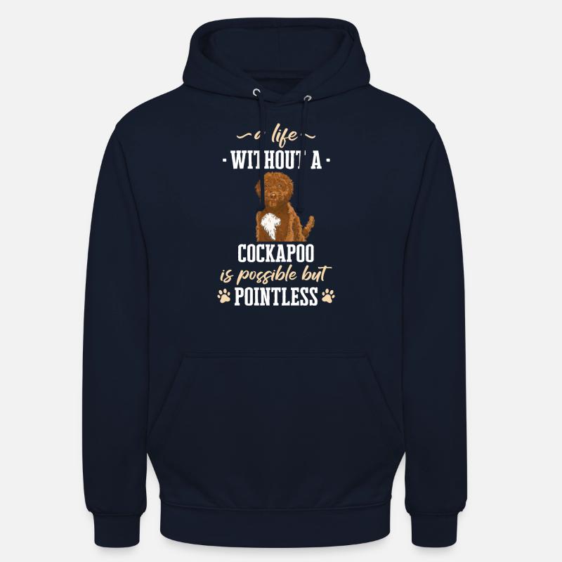 Cockapoo Hund - Unisex Hoodie - Navy