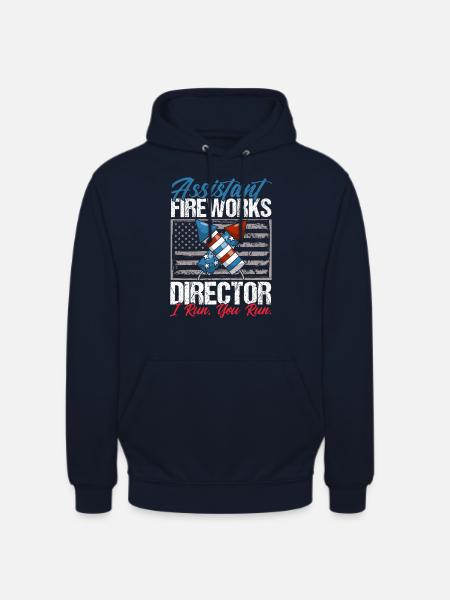 Funny fireworks pyrotechnician saying - Unisex Hoodie - navy