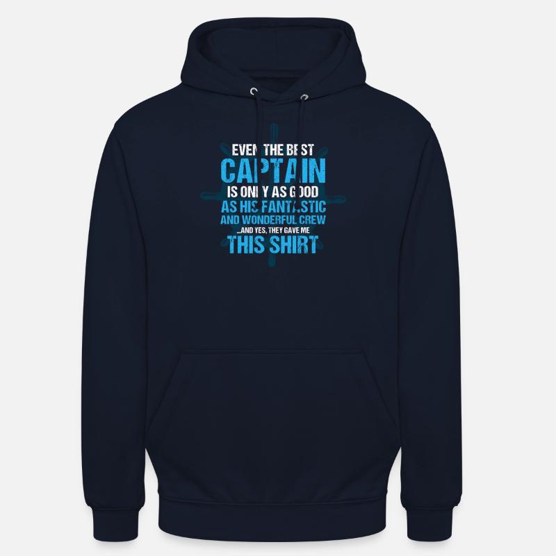 Capitaines de bateau d’équipage Capitaines - Sweat-shirt à capuche unisexe - marine