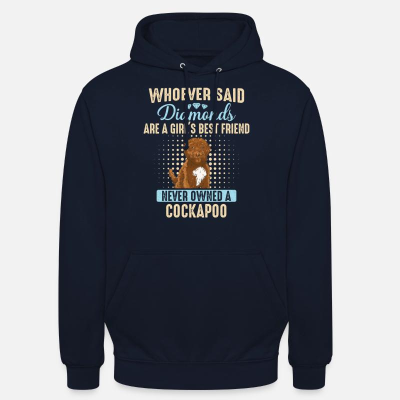 Cockapoo Chien - Sweat-shirt à capuche unisexe - marine