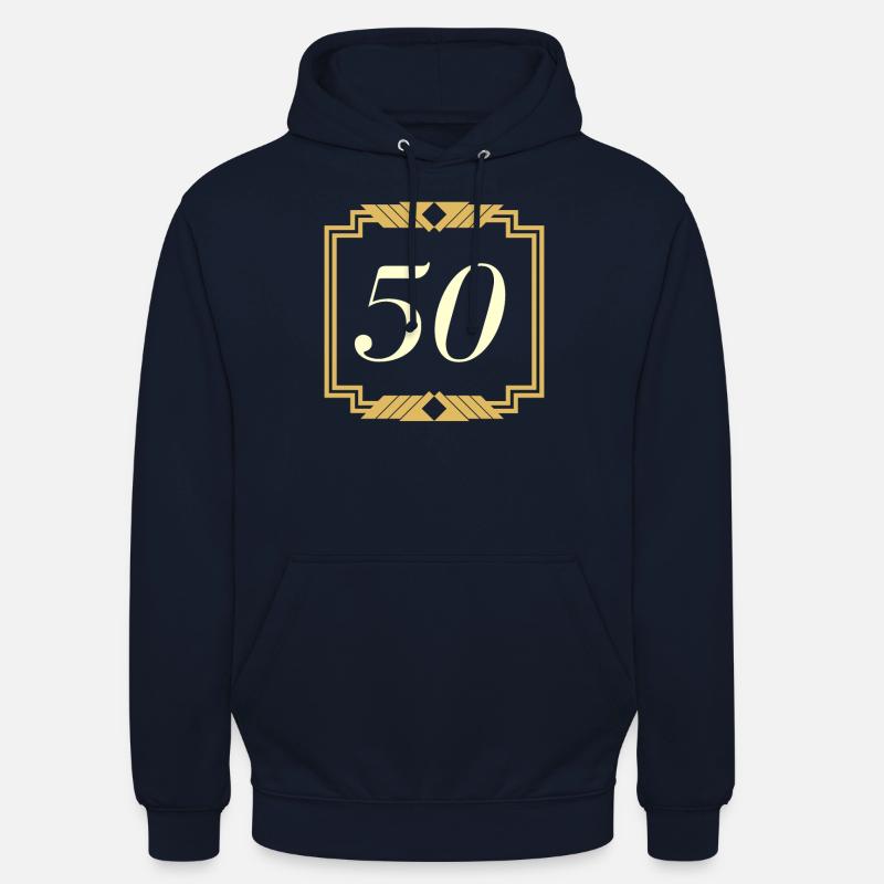 50-års ordtak - 50 års fest - Unisex-hettegenser - marine