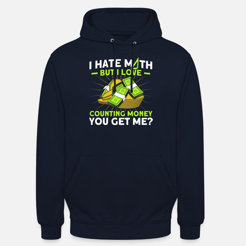 Math Mathématiques Sciences Math Cadeau - Sweat-shirt à capuche unisexe - marine