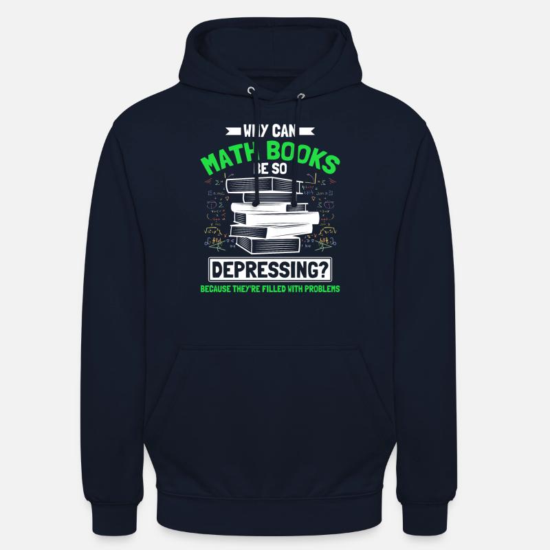 Math Mathématiques Sciences Math Cadeau - Sweat-shirt à capuche unisexe - marine