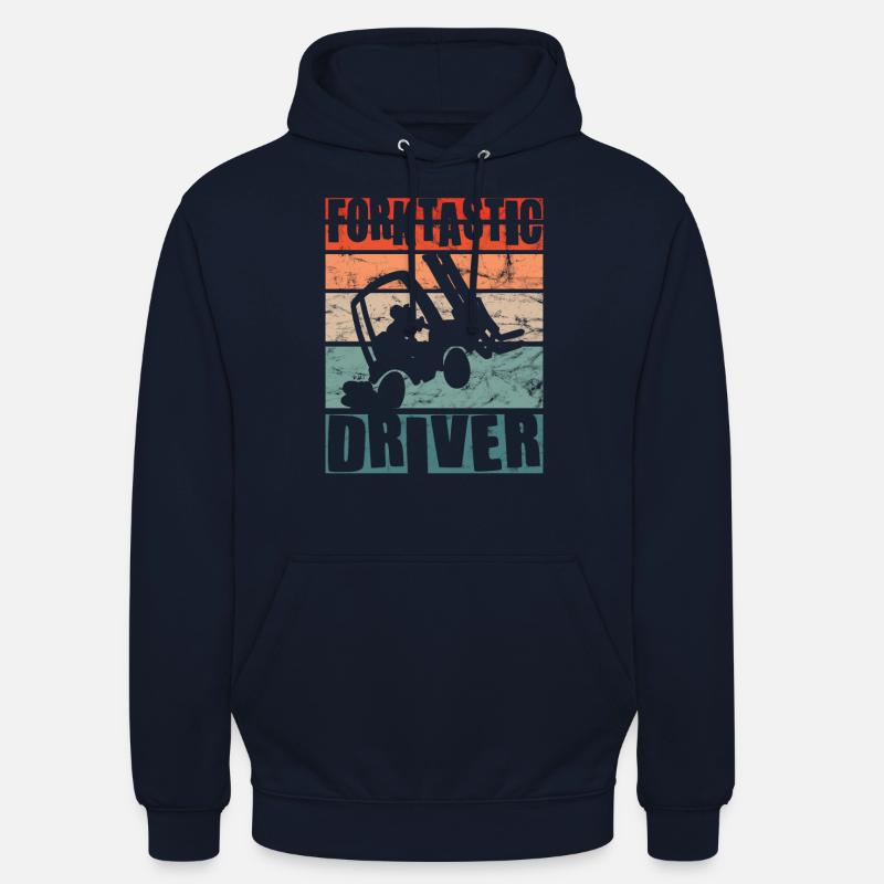 Forktastic Driver - Lustiger Gabelstapler - Unisex Hoodie - Navy