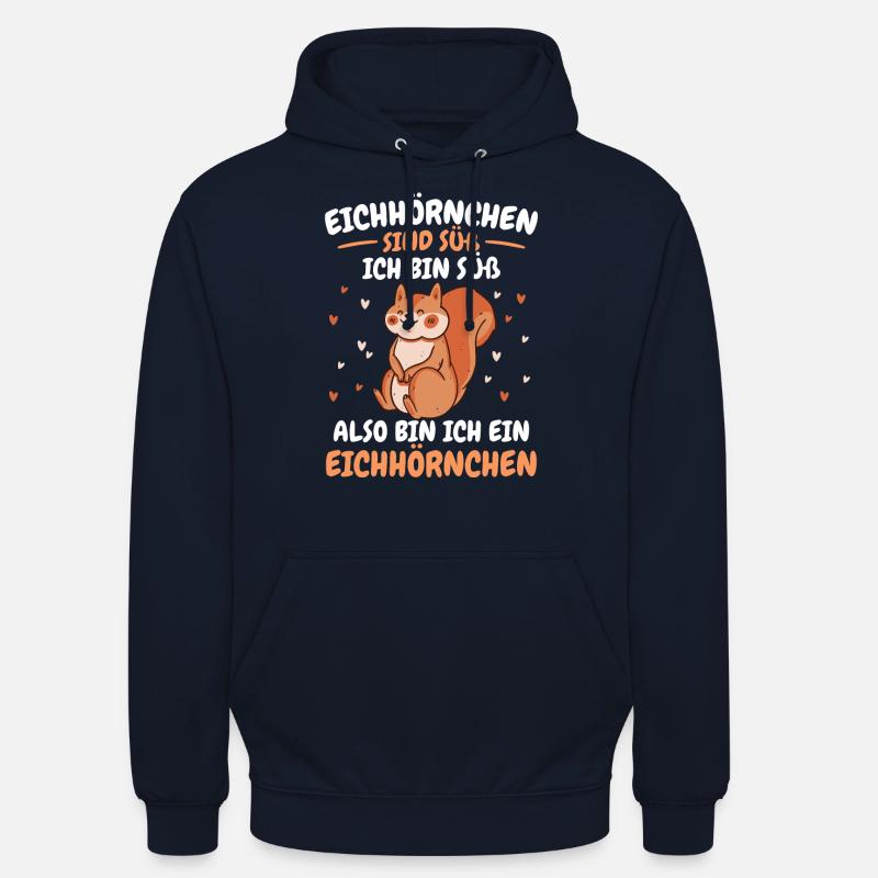 Eichhörnchen Baumhörnchen Squirrel - Unisex Hoodie - Navy