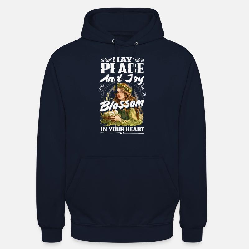 Easter Eostre Pagan Spring - Unisex Hoodie - navy