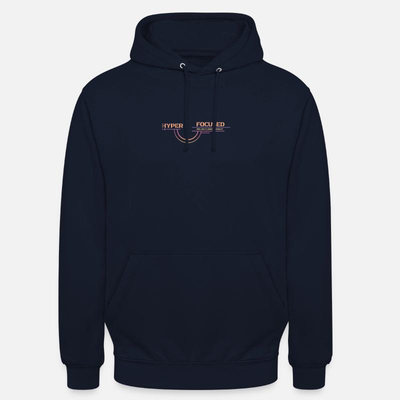 Poursuite hyper concentrée et implacable - Sweat-shirt à capuche unisexe - marine