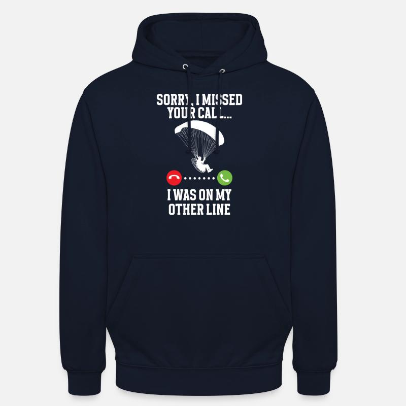 Paramoteur paramoteur - Sweat-shirt à capuche unisexe - marine